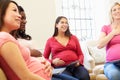 Pregnant Women Meeting At Ante Natal Class Royalty Free Stock Photo