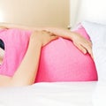 Pregnant young woman relaxing Royalty Free Stock Photo