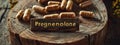 Pregnenolone in capsules on the table. Selective focus. Royalty Free Stock Photo