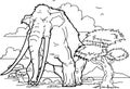 Prehistoric animal, Mammut, mammoth Royalty Free Stock Photo
