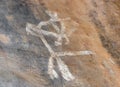 Prehistoric cave painting in Bhimbetka -India.