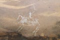 Prehistoric cave painting in Bhimbetka -India.