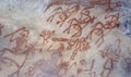 Prehistoric cave painting in Bhimbetka -India.