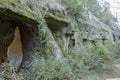 Prehistoric caves carved in sandstone. Called Grottes de Cales.