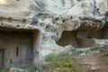 Prehistoric caves carved in sandstone. Called Grottes de Cales.