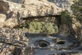 Prehistoric caves carved in sandstone. Called Grottes de Cales.