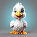 Prehistoric Charm: 3D Illustration of a Cute Dodo
