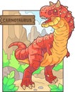 prehistoric dinosaur carnotaurus Royalty Free Stock Photo