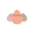 Dinosaur eggs vector illustration icon
