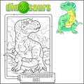dinosaur tyrannosaurus, coloring book