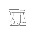 Prehistoric dolmen icon. Element of prehistoric line icon