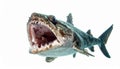 Prehistoric Dunkleosteus Fish with Open Jaws Royalty Free Stock Photo