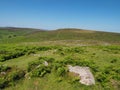 Prehistoric Grimspound under Hookney Tor, Dartmoor National Park, Devon