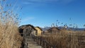 The prehistoric lakeside settlement of Dispilio Kastoria, Greece Royalty Free Stock Photo