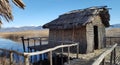 The prehistoric lakeside settlement of Dispilio Kastoria, Greece Royalty Free Stock Photo