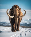 Prehistoric mammoth, an ancient giant of the ice age