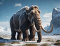 Prehistoric mammoth, an ancient giant of the ice age