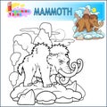 prehistoric mammoth, illustration design