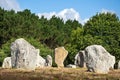 Menhirs alignment. Carnac, Brittany. France