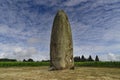 Prehistoric menhir of Champ-Dolent in the French town of Dol-de-Bretagne. Royalty Free Stock Photo