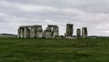 Prehistoric monument called Stonehenge on Salisbury Plain in Wiltshire, England Royalty Free Stock Photo