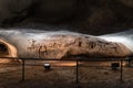 Prehistoric mural drawings in Magura cave Royalty Free Stock Photo