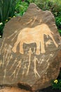 Prehistoric Neolithic African rock art Royalty Free Stock Photo