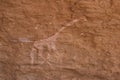 Prehistoric Petroglyphs in libian sahara desert Royalty Free Stock Photo