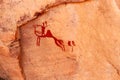 Prehistoric rock paintings. Algeria, Afrika