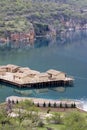 Prehistoric settlement at the Ohrid Lake Royalty Free Stock Photo