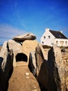 Prehistoric site of Menez Dregan, France, Finistere, Plouhinec