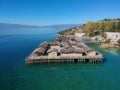 Prehistoric Water Museum `Bay of Bones` -  Ohrid Macedonia Royalty Free Stock Photo