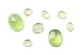 Prehnite cabochons Royalty Free Stock Photo