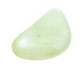 Prehnite gem stone isolated on white Royalty Free Stock Photo