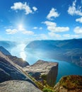 Preikestolen massive cliff top Norway