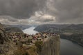 Preikestolen tourist rock