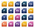 20 Preiodic table of the elements Icon Pack Design