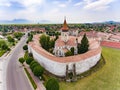 Prejmer fortified Church from above Royalty Free Stock Photo