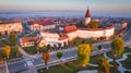 Prejmer, Romania - Aerial view of fortified church, Transylvania