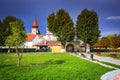 Prejmer, Romania. Saxon fortifications in Transylvania, medieval church of Tartlau