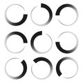 Preloader, buffer shape or progress indicator. Vector illustration. EPS 10.