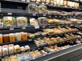 The premade food refridgerated case at a Publix grocery store