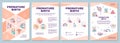 Premature birth brochure template