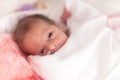 Premature newborn baby girl