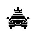 Premier cars black glyph icon