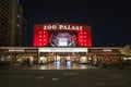 the premiere cinema Zoo Palast in Berlin by night