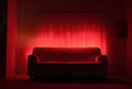 Premiere drapery living interior cinema stage Royalty Free Stock Photo