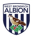 West bromwich albion logo editorial illustrative on white background Royalty Free Stock Photo