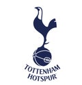 Tottenham hotspur logo editorial illustrative on white background Royalty Free Stock Photo