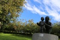 Premiere is the sculpture for mother care of first steps for child in Gavle City park,